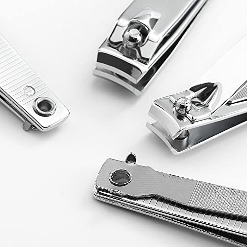 4 Pcs Professional Stainless Steel Toenail Clipper and Fingernails by QLL - S...