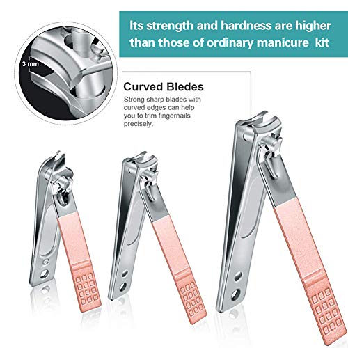Manicure Pedicure Kit Nail Clippers Set High Quality Fingernails & Toenails V...