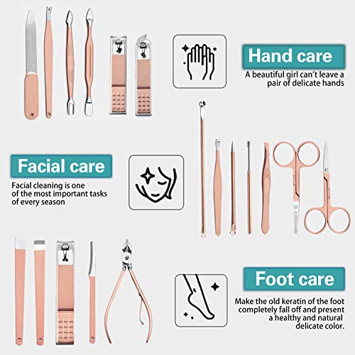 Manicure Pedicure Kit Nail Clippers Set High Quality Fingernails & Toenails V...