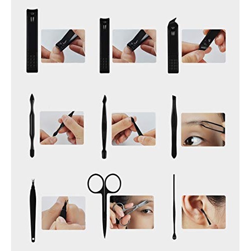 Nail Clippers Sets High Precisio Stainless Steel Nail Cutter Pedicure Kit Nai...