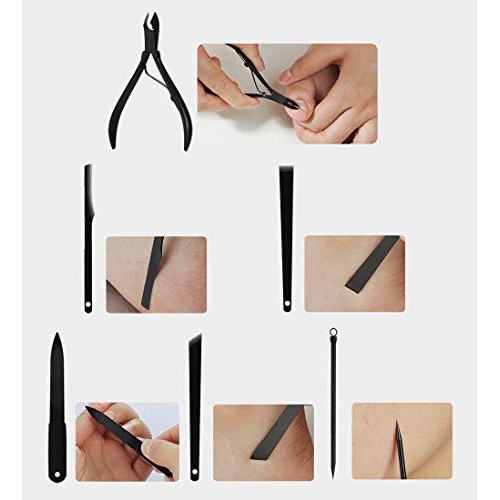 Nail Clippers Sets High Precisio Stainless Steel Nail Cutter Pedicure Kit Nai...