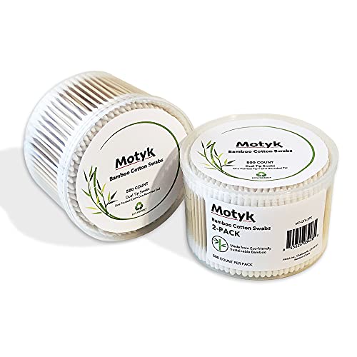 QMADIX ECO FRIENDLY COTTON SWABS 2-PACK BUDLE 1000PCS TOTAL!!!