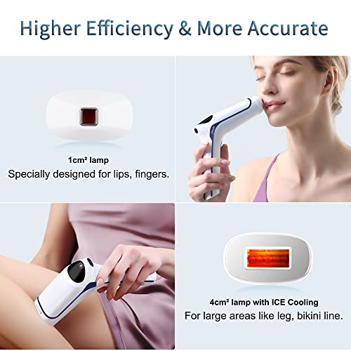 Qmele IPL Hair Removal for Women and Men Permanent Hair Remover with Ice Cool...