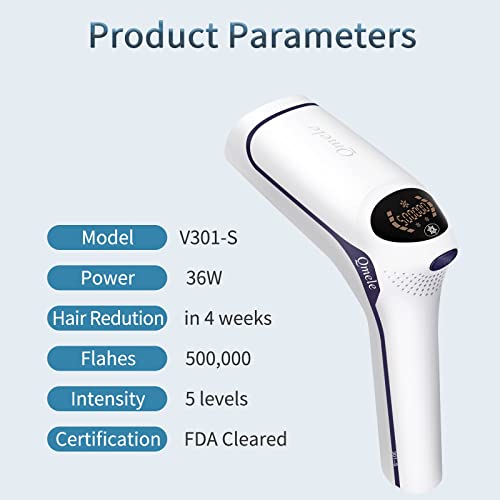 Qmele IPL Hair Removal for Women and Men Permanent Hair Remover with Ice Cool...