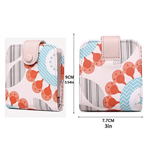 QMMD Lipstick Bag with Mirror Mini Lipsticks Organizer Leather Lipstick Case ...