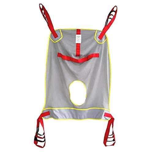 QMZDXH Toileting Sling Patient Lift, Shower Home Use Electric Transfer Belt M...