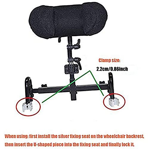 QMZDXH Universal Headrest for Electric of Manual Wheelchairs,Adjustable Wheel...