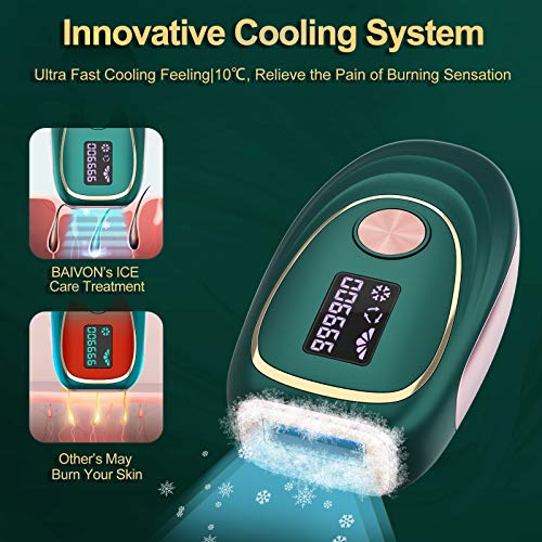 Laser Hair Removal With Cooling System, at-Home IPL Hair Removal for Women an...