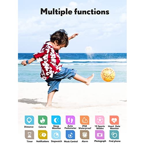 QOOGOT Kids Smart Watch for Boys Girls,Health Fitness Tracker with Heart Rate...