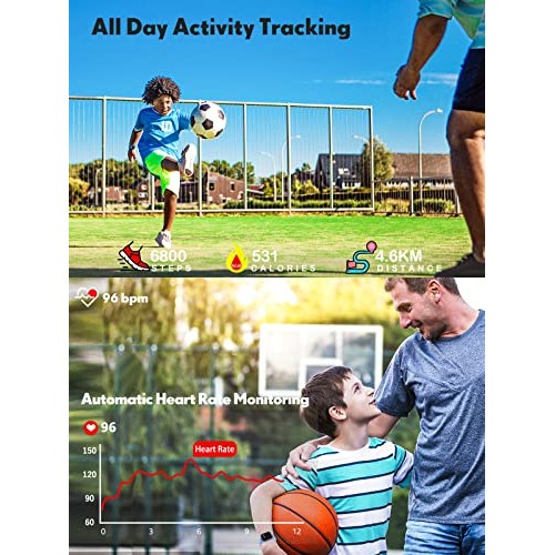 QOOGOT Kids Smart Watch for Boys Girls,Health Fitness Tracker with Heart Rate...