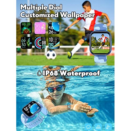 QOOGOT Kids Smart Watch for Boys Girls,Health Fitness Tracker with Heart Rate...