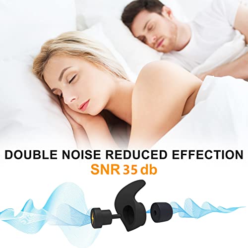 Ear Plugs for Sleeping Noise Cancelling,6 Pairs Comfortable Silicone Sound Bl...