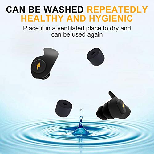 Ear Plugs for Sleeping Noise Cancelling,6 Pairs Comfortable Silicone Sound Bl...