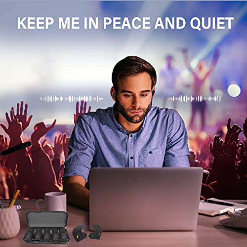 Ear Plugs for Sleeping Noise Cancelling,6 Pairs Comfortable Silicone Sound Bl...