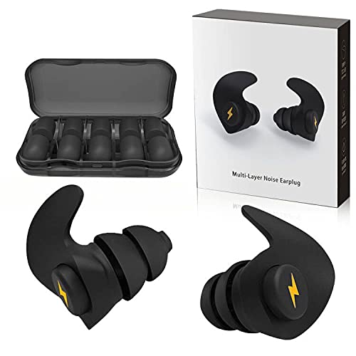 Ear Plugs for Sleeping Noise Cancelling,6 Pairs Comfortable Silicone Sound Bl...
