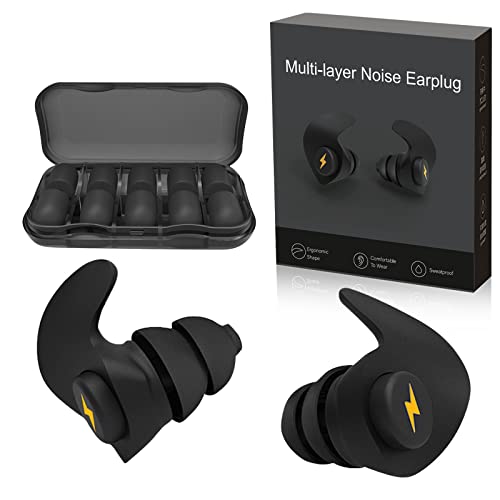 Ear Plugs for Sleeping Noise Cancelling,6 Pairs Comfortable Silicone Sound Bl...