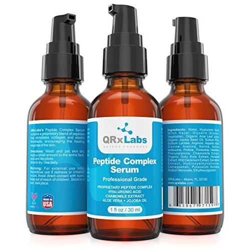 Peptide Complex Serum/Collagen Booster for the Face with Hyaluronic Acid and ...