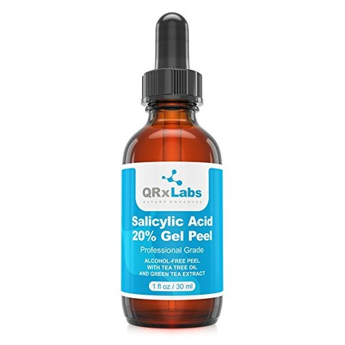 Salicylic Acid 20% Gel Peel - Alcohol-Free Formula with Tee Tree Oil and Gree...