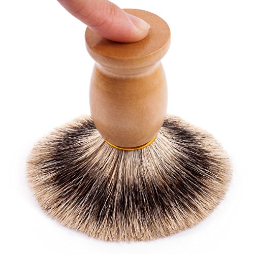 QSHAVE 100% Best Original Pure Badger Hair Shaving Brush Handmade. Real Wood ...
