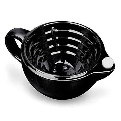 QSHAVE Shaving Scuttle Mug - Keep Lather Always Warm Large Deep Size Bowl Han...