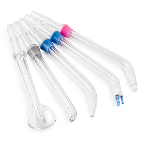 QSHAVE Water Flosser Tips (8 pcs Combo Kit) Includes Classic Tip, Pocket Tip,...