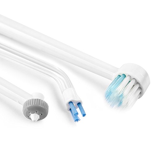 QSHAVE Water Flosser Tips (8 pcs Combo Kit) Includes Classic Tip, Pocket Tip,...
