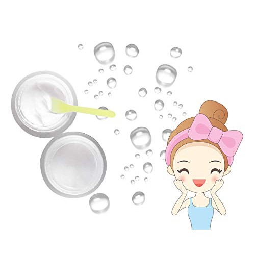 QsQueen 100 PCS Cosmetic Spatula for Makeup Face Mask Plastic Spoon Disposabl...