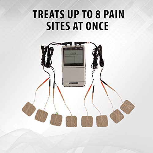 TENS EMS Combo Unit Portable Electrotherapy Muscle Stimulator by Quad Stim Pl...