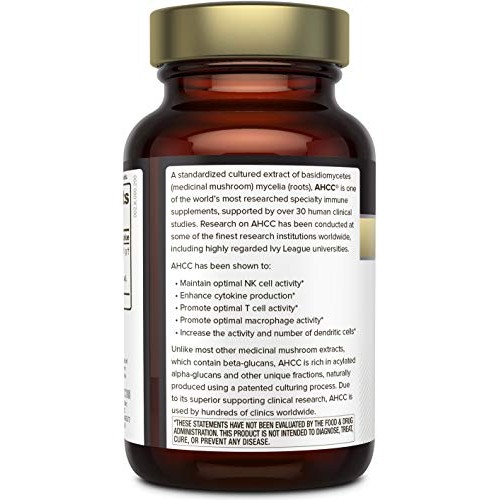 Premium Kinoko Gold AHCC Supplement–500mg of AHCC per Capsule–Supports Immune...