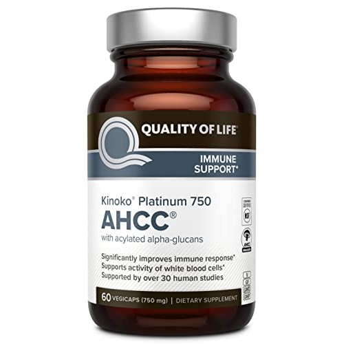Premium Kinoko Platinum AHCC Supplement – 750mg of AHCC per Capsule – Support...