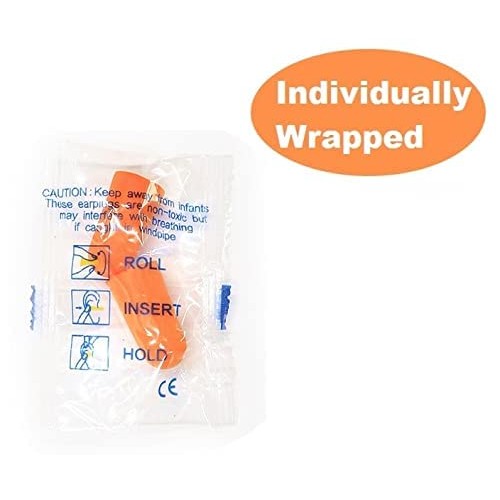 Quality Foam Earplugs 200 Pair- 32dB Noise Cancelling Sound Blocking Calmer S...