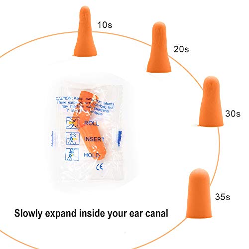 Quality Foam Earplugs 200 Pair- 32dB Noise Cancelling Sound Blocking Calmer S...
