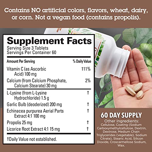 Quantum Health Super Lysine+ / Advanced Formula Lysine+ Immune Support with V...