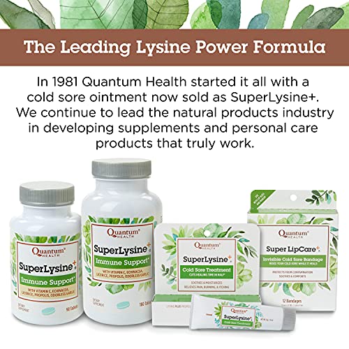 Quantum Health Super Lysine+ / Advanced Formula Lysine+ Immune Support with V...