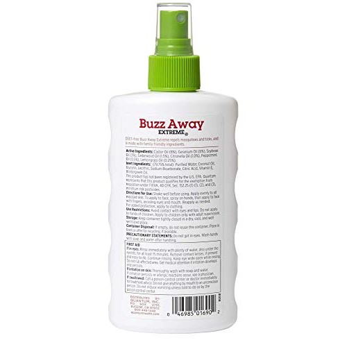 Quantum Health Buzz Away Extreme - DEET-free Insect Repellent, Essential Oil ...