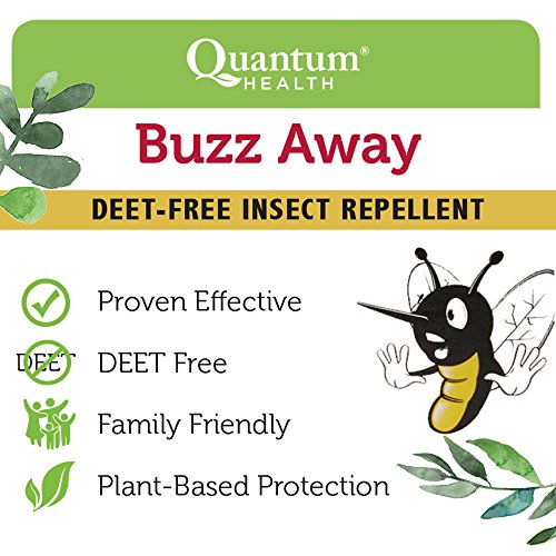 Quantum Health Buzz Away Extreme - DEET-free Insect Repellent, Essential Oil ...