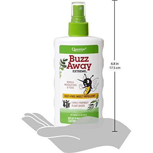 Quantum Health Buzz Away Extreme - DEET-free Insect Repellent, Essential Oil ...