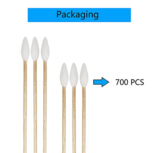1400pcs Precision Cotton Swabs with 6'' Long Sticks for Gun Cleaning, Makeup ...