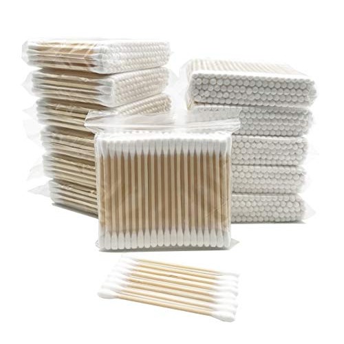 Cotton Swabs with Wooden Sticks/Biodegradable Cotton Buds 1200pcs