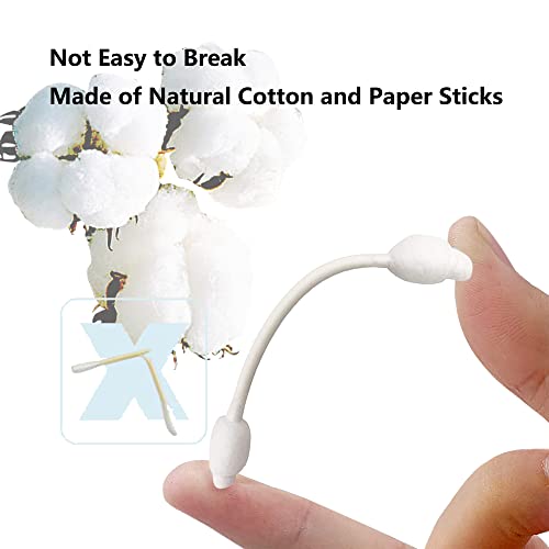 Safety Cotton Swabs with Large Tip, Baby Cotton Buds 480pcs