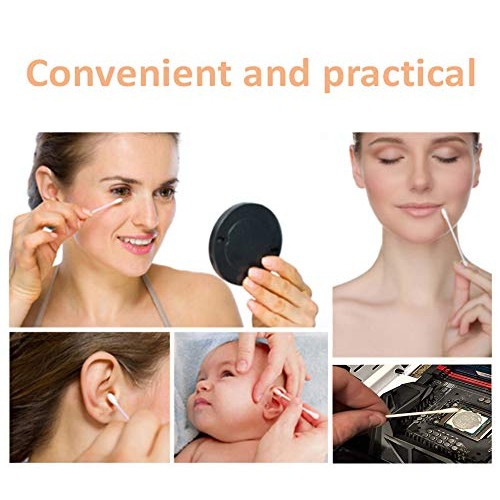 Thick Cotton Swabs,XL Size Natural Bamboo Cotton Buds,Organic Biodegradable, ...