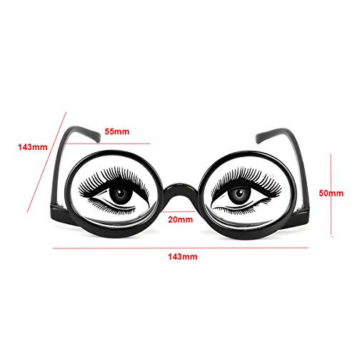 Queenbox Magnifying Makeup Readings Glasses Flip Lens Cosmetic Make Up Eye Gl...