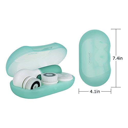 Spinning Face Cleansing Brush Queenwill Waterproof Facial Cleansing Rotating ...