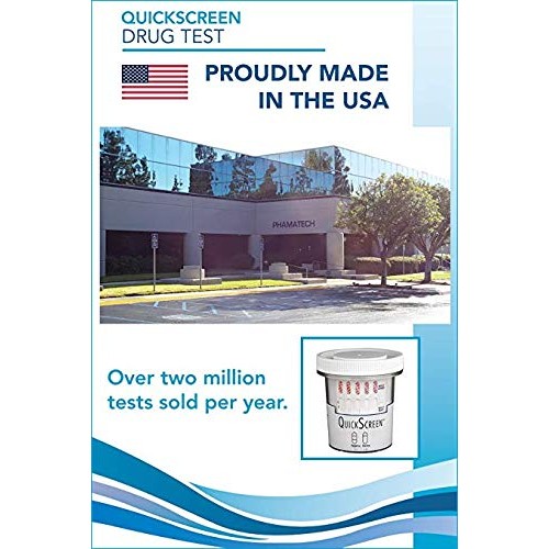 Phamatech QuickScreen 4 Panel Dip Card Multi Drug Test Kit, 9221Z (Pack of 5)