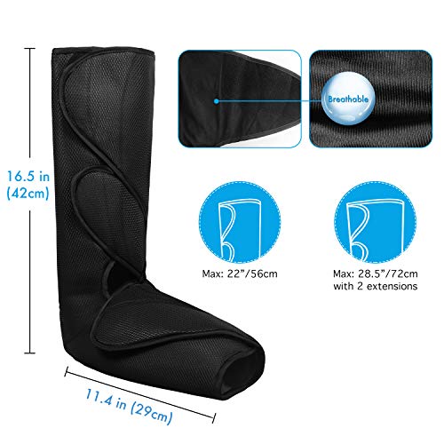 QUINEAR Leg Massager with Heat Air Compression Massage for Foot & Calf Helpfu...