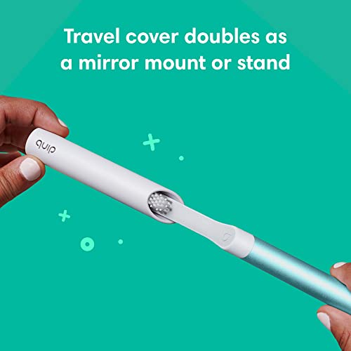 quip Adult Electric Toothbrush - Sonic Toothbrush with Travel Cover & Mirror ...