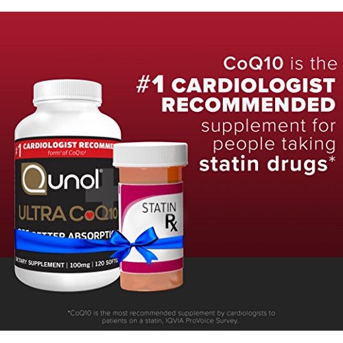 Qunol Ultra CoQ10 100mg, 3x Better Absorption, Patented Water and Fat Soluble...