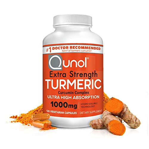 Turmeric Curcumin Capsules, Qunol with Ultra High Absorption 1000mg, Joint Su...