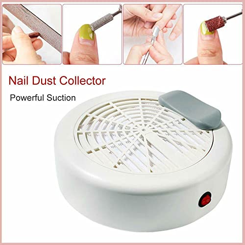 QUTUNI 40W Nail Fan Dust Collector Machine,Low Noise Nail Dust Vacuum Collect...