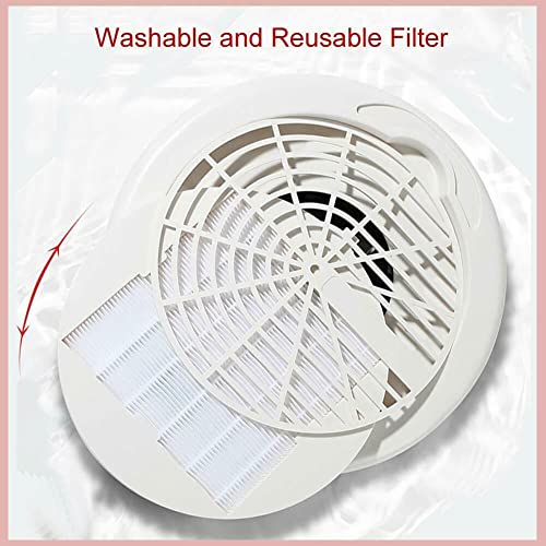 QUTUNI 40W Nail Fan Dust Collector Machine,Low Noise Nail Dust Vacuum Collect...